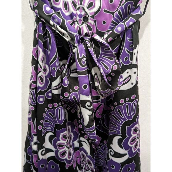 Banana Republic Retro Mod Print Short Sleeve Belted Button Front Shirt Dress, 2 - Picture 6 of 12